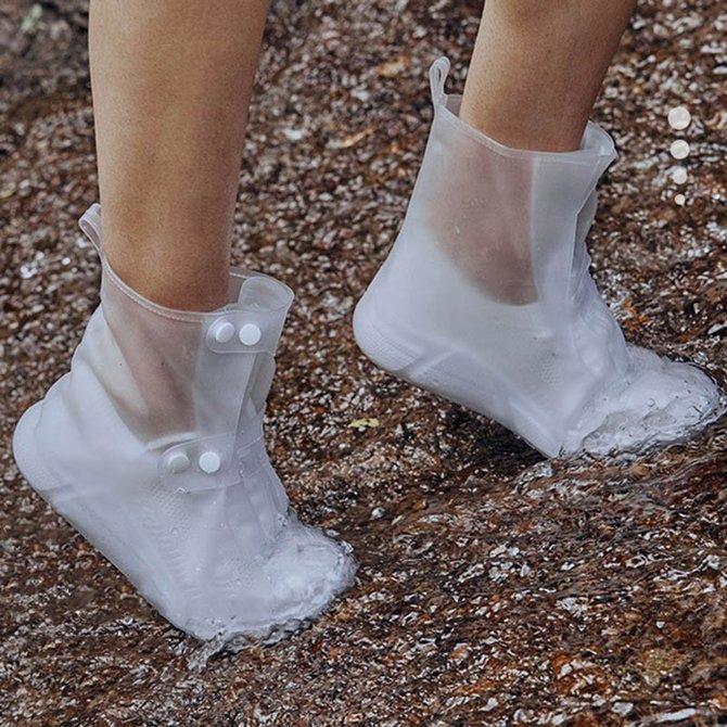 Pvc Waterproof Non-Slip Flat Heel All Season Overshoes Rain Boots