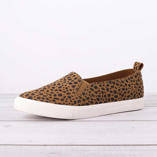 Women Fashion Leopard Loafers All Season Flat Shoes