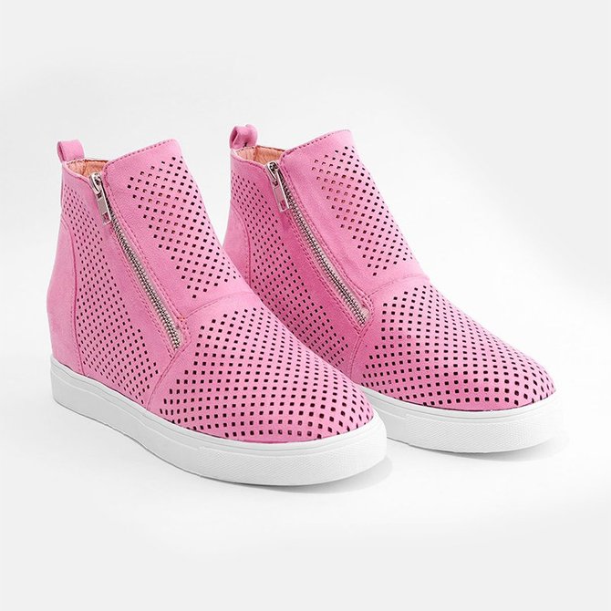 Wedges Sneakers Casual Breathable anniecloth Shoes