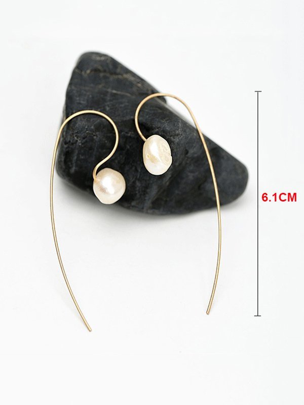 Womens Pear Vintage Simple Earrings