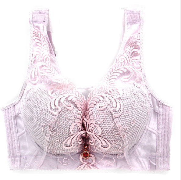 Embroidery Wireless Full Busted Anti Sagging Cami Bras