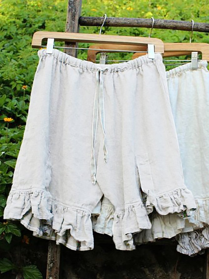 Women Folds Casual Shorts