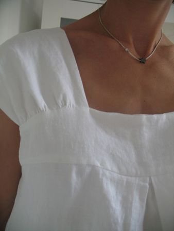 White Short Sleeve Shift Solid Weaving Dress