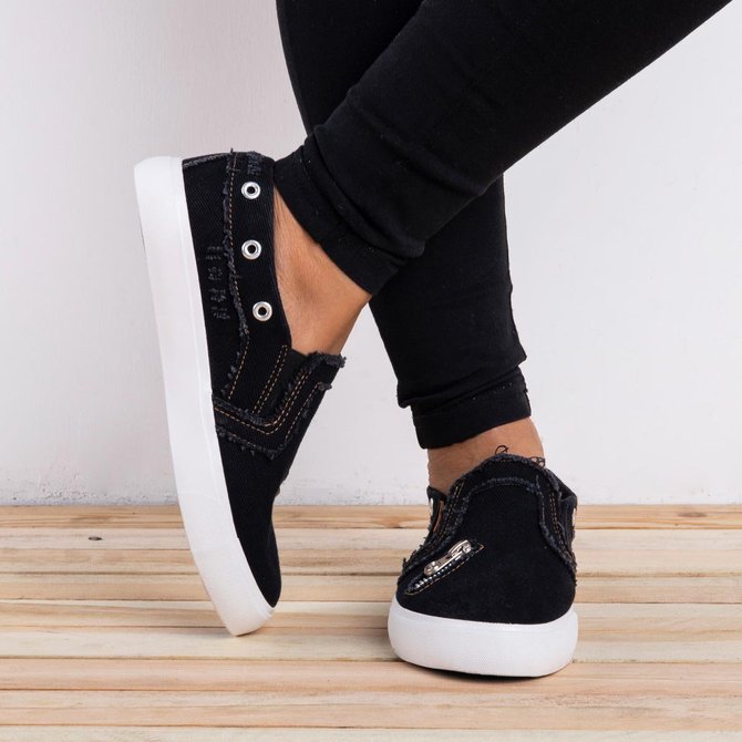 women mariachi distressed canvas sneaker shoes