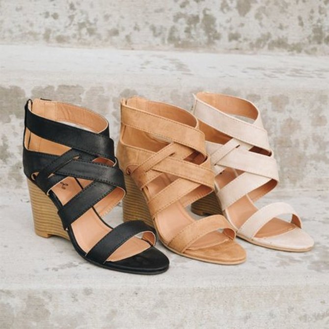 Size 35 43 Women Sandals Cross Belt Rome Strappy Gladiator Shoes For Female Leather Low Flat 