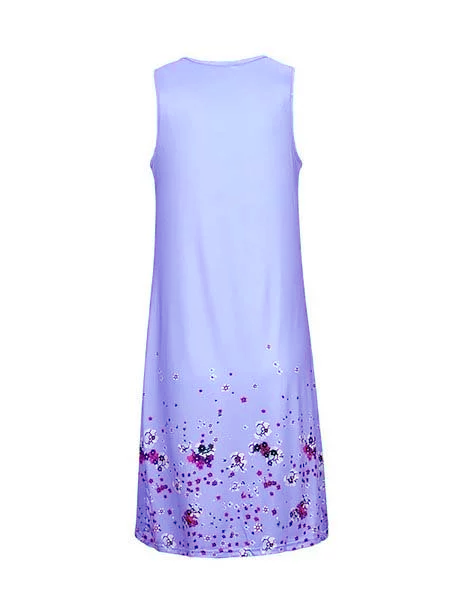Sleeveless Printed A-Line Dresses