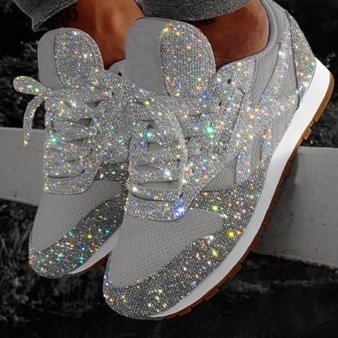 rhinestone sneakers