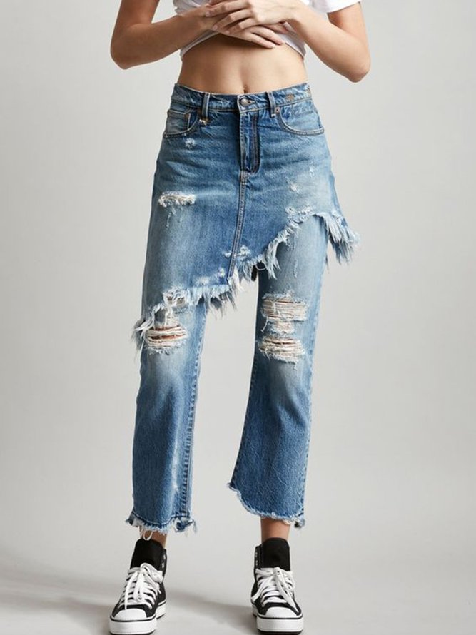 Women Casual Denim Jeans anniecloth