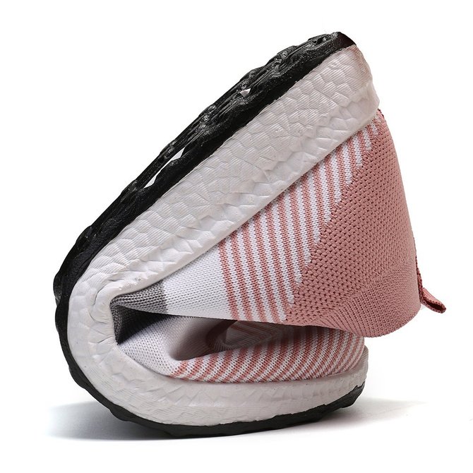Outdoor Slip On Sneakers Color Block Flyknit Trainers Sneakers