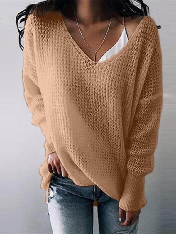 Solid Long Sleeve Sweater