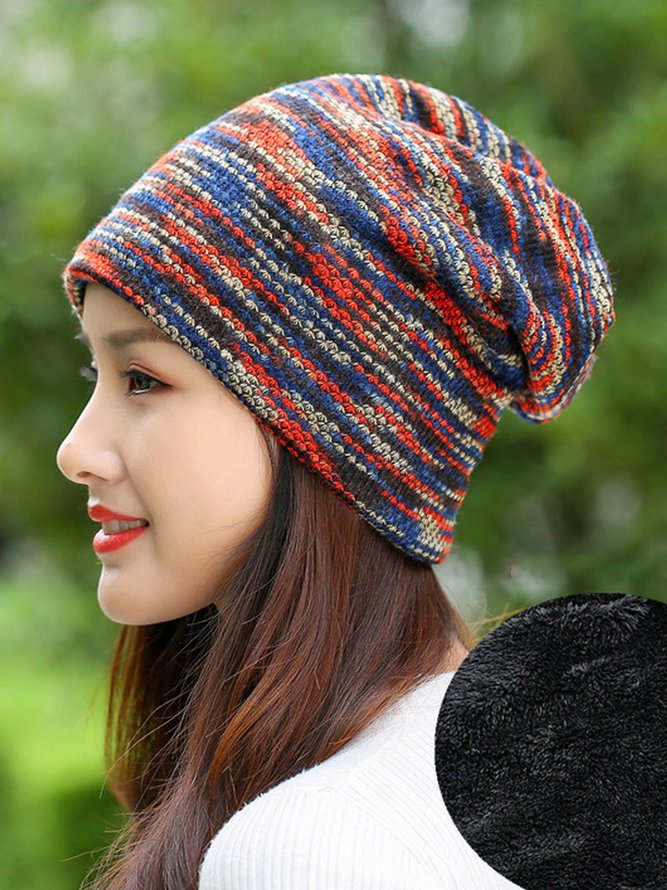 Casual Color-Block Knitted Hats