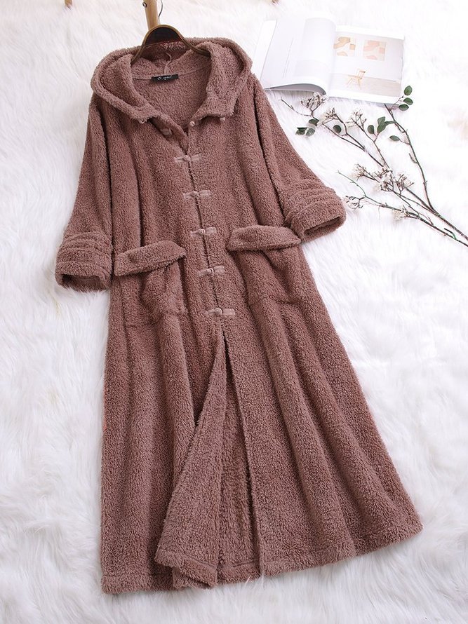 Long Sleeve Solid Casual Sweater coat