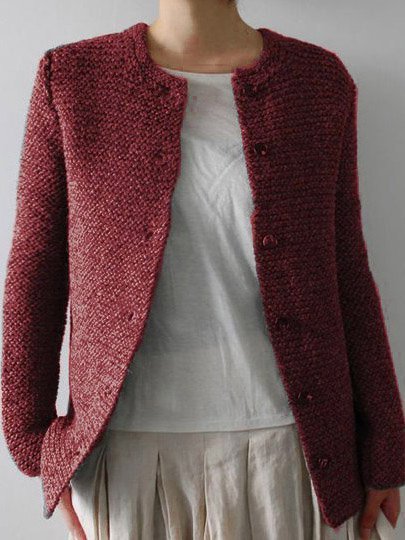 Casual Knitted Outerwear