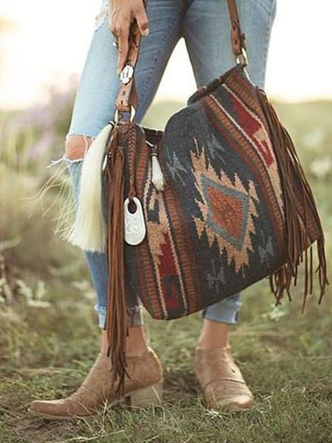 Zipper Boho Style Outdoor Women's Bags