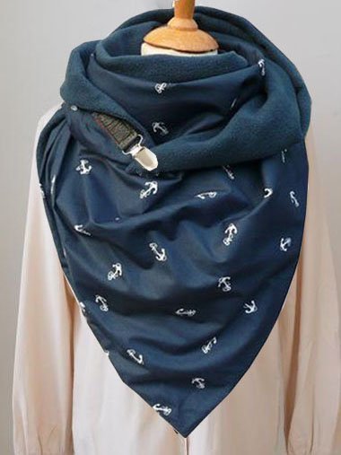 Blue Casual Scarf