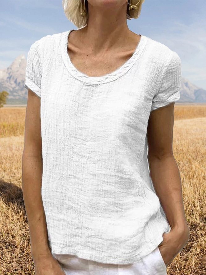 Women Casual Short Sleeve Shirt