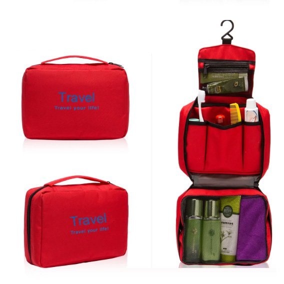 travel wash bag waterproof breathable folding wash bag can be hung 6 colors