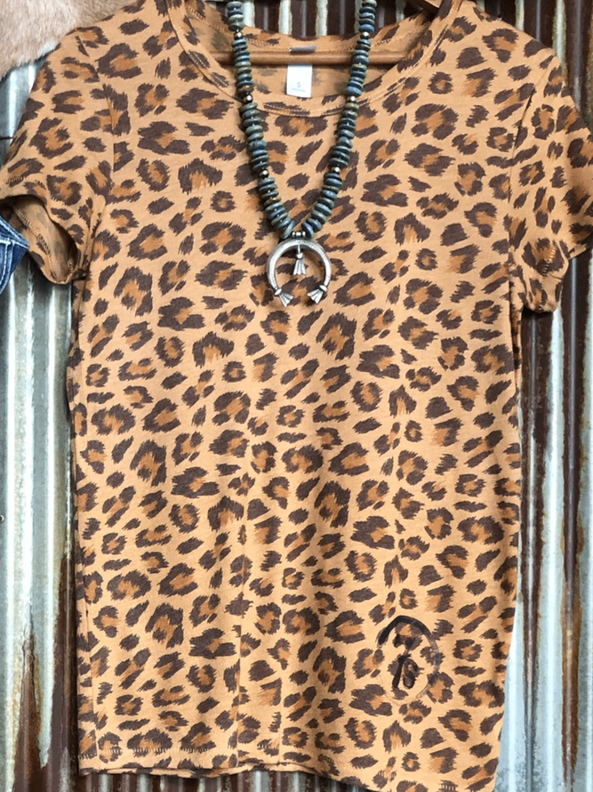 Leopard Casual Crew Neck T-shirt