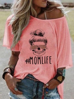 Printed Short Sleeve Casual Crew Neck T-Shirts