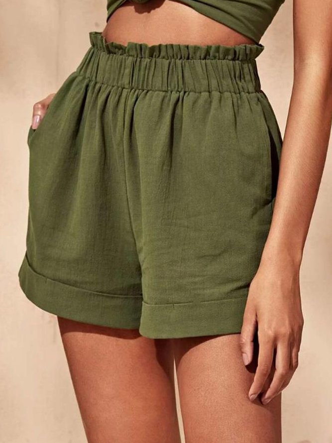 Green Cotton Pants Clothing Anniecloth Women Bottoms Green Cotton