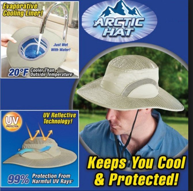 Hats for heatstroke prevention and cooling