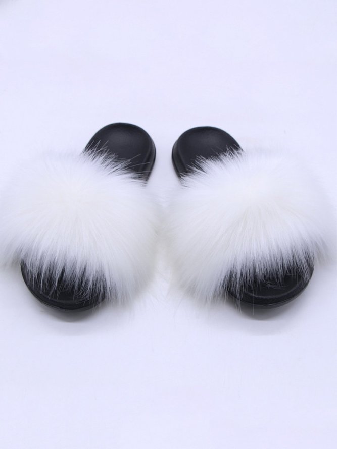 fur summer shoes