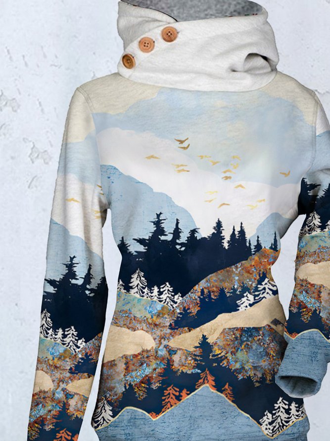 mountain treetop sweatshirt