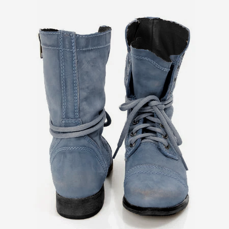 Women Winter Pu Low Heel Daily Boots