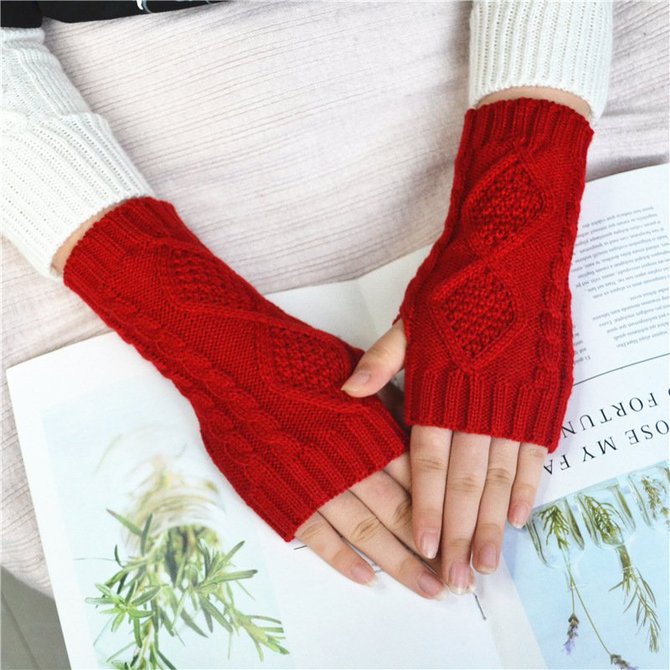 Winter Warm Knitted Gloves