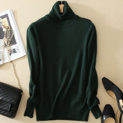 Turtleneck Long Sleeve Wool Blend Sweaters