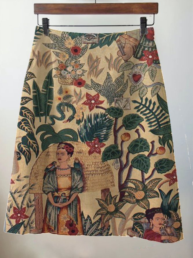 Floral-Print Skirts
