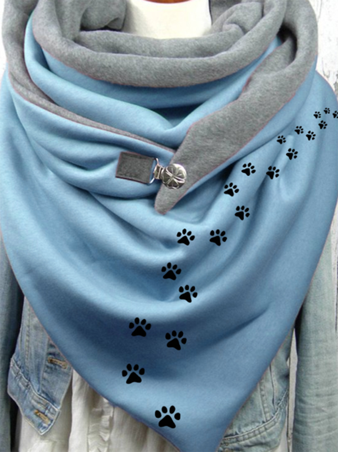 Cat print scarf