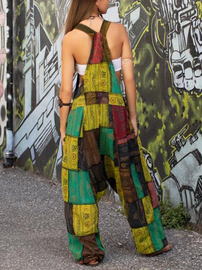 Tribal Color-Block Jumpsuit & Romper