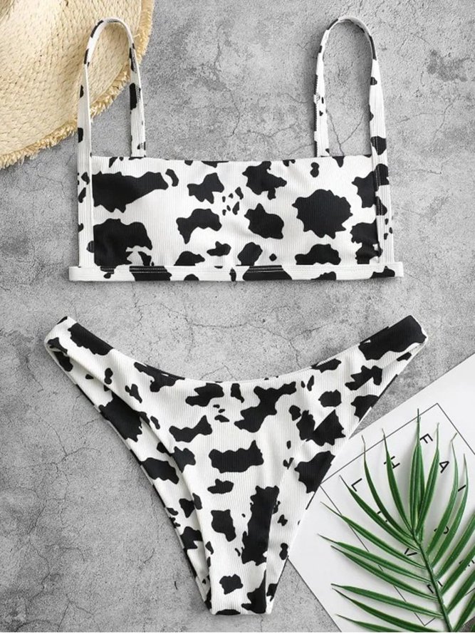 Cow Print Sexy Bikini Swimsuit | anniecloth