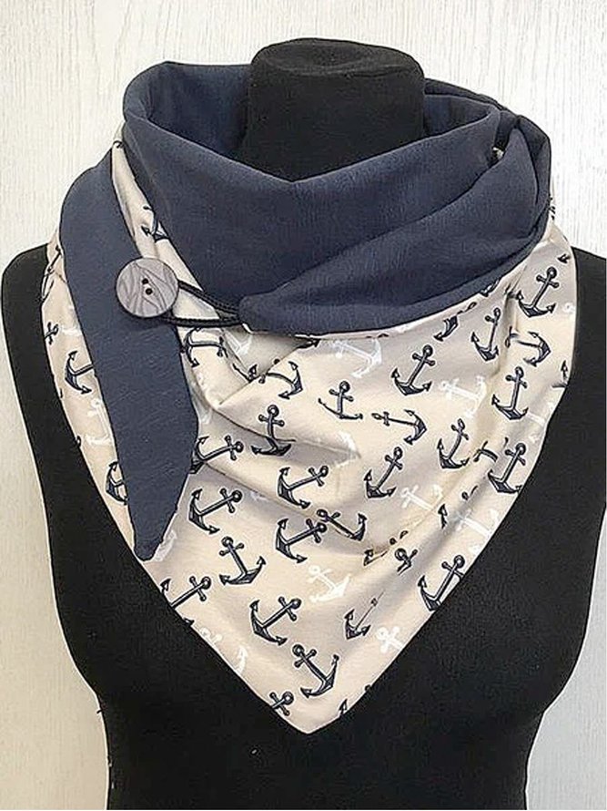 Anchor casual knitted scarf and shawl