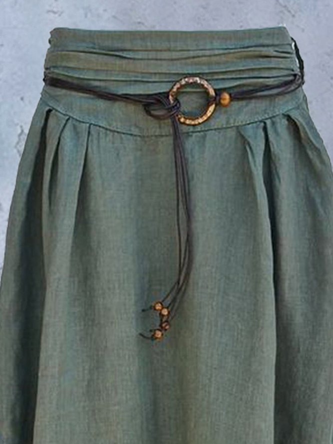 Cotton Ruched Vintage Skirts