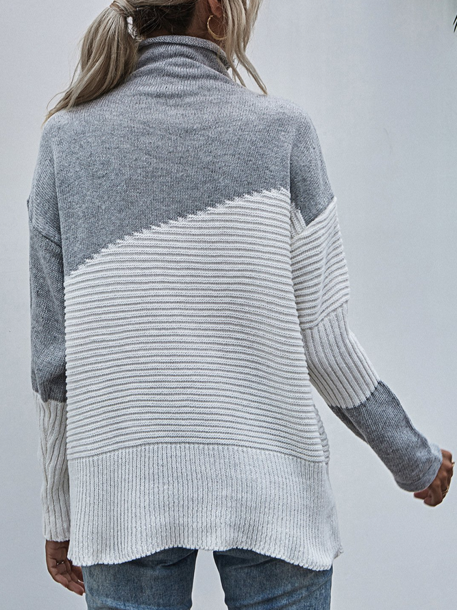 Long Sleeve Acrylic Sweater Clothing Turtleneck Lady Sweaters