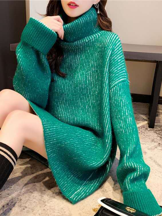 Lady Wool/Knitting Dip-Dyed Sweater