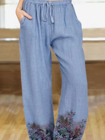 Household Daily Vintage Casual Pants