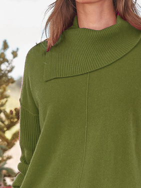 Wool/Knitting Loosen Plain Sweater