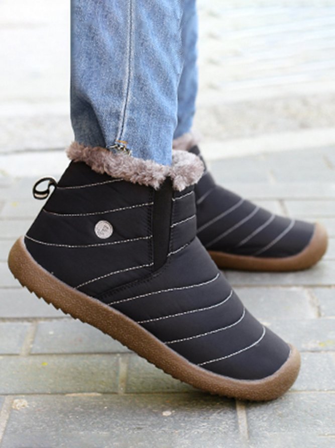 Casual Plain Warm Snow Snow Boots