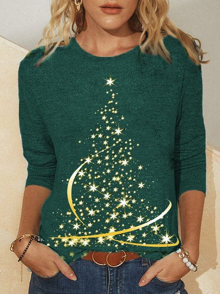Christmas tree Crew Neck T-shirt