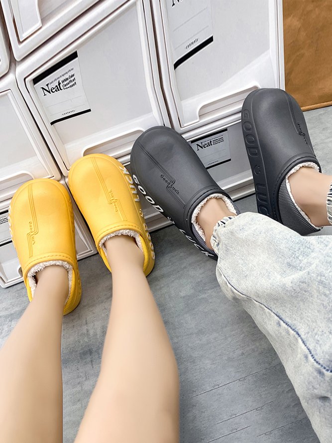 Couple Style English Plus Velvet Waterproof And Warm Platform Shoes