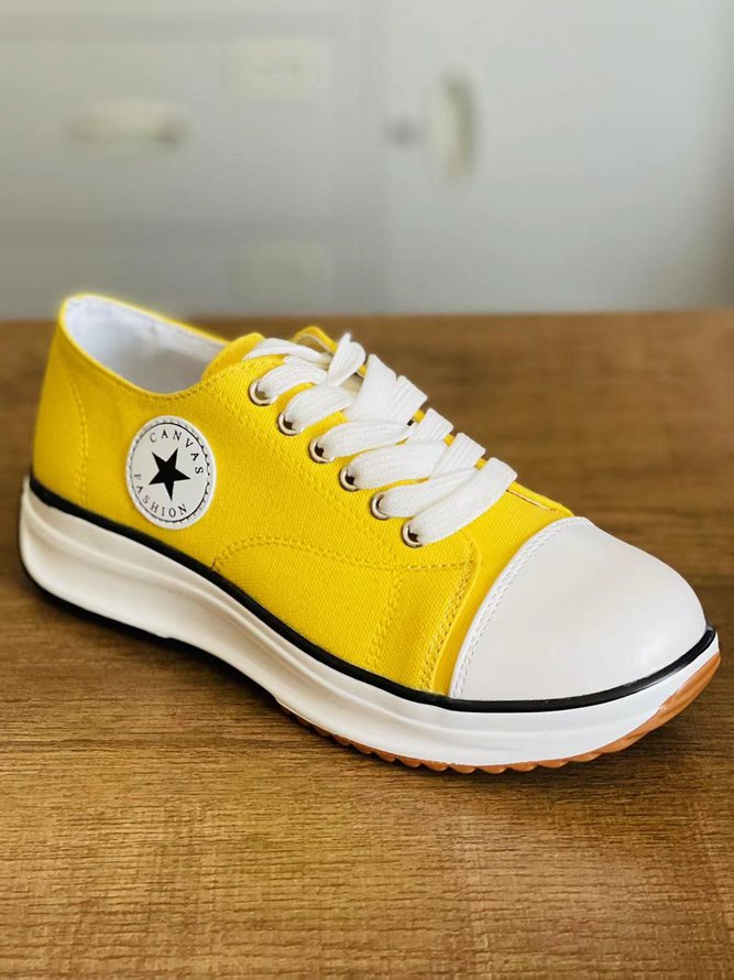 color platform sneakers