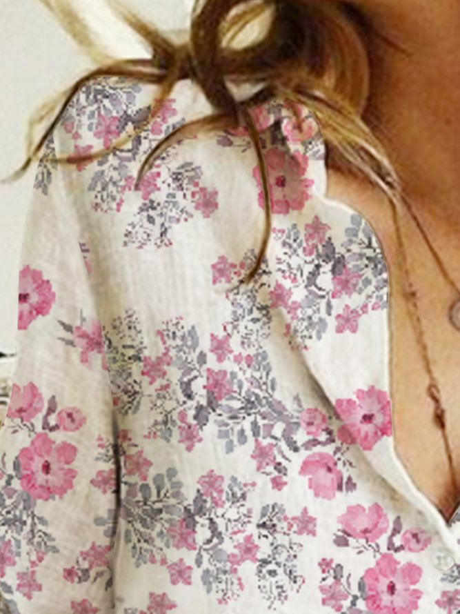 Button up floral shirt