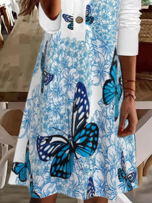 Butterfly Regular Fit Casual Dresses