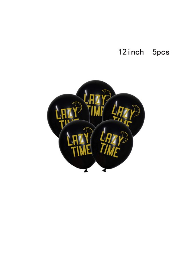 Leisure Time HAPPY RETIREMENT Retirement Party Decoration Flag Pulling Flag Planting Balloon Package