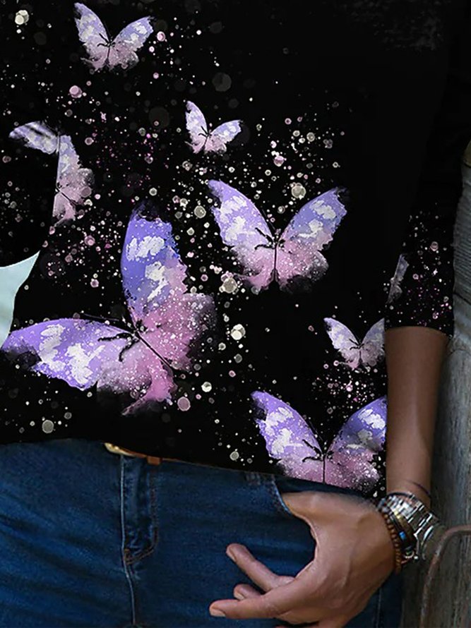 Regular Fit Butterfly T-Shirt