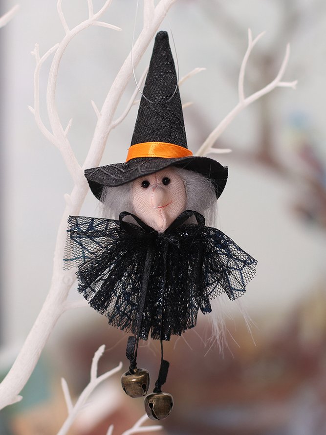 Halloween Decorations Pumpkin Ghost Witch Doll Ornament
