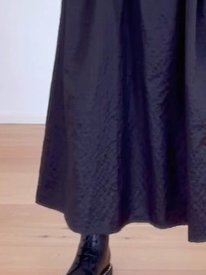 Plain loose Pullover Long Dress Plus Size